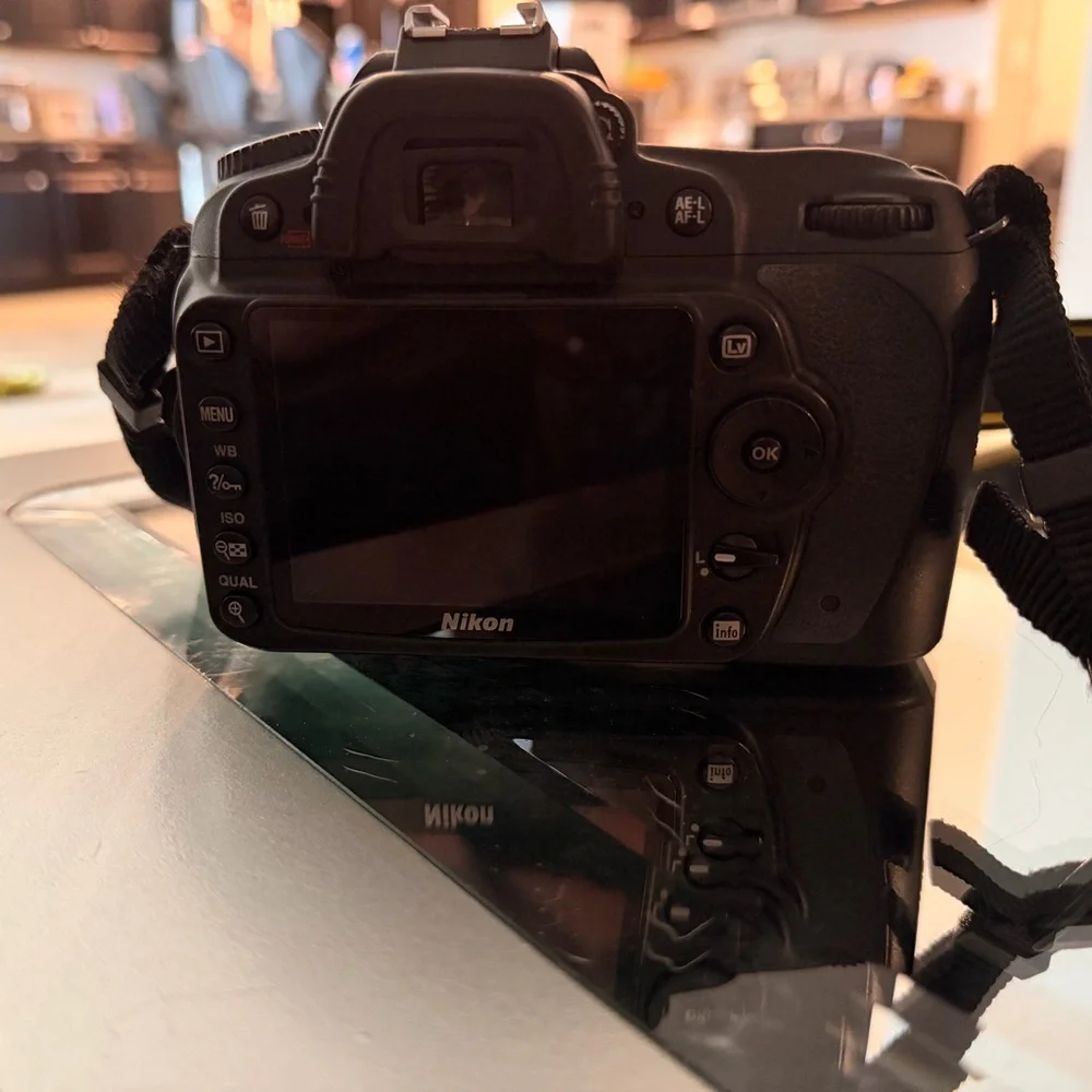 Nikon D90 Black and Red DSLR Camera